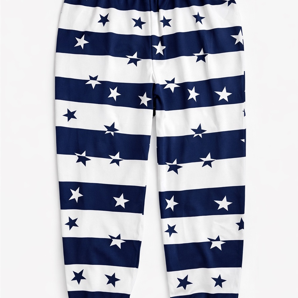 Chic Navy and White Star Stripe Bottoms